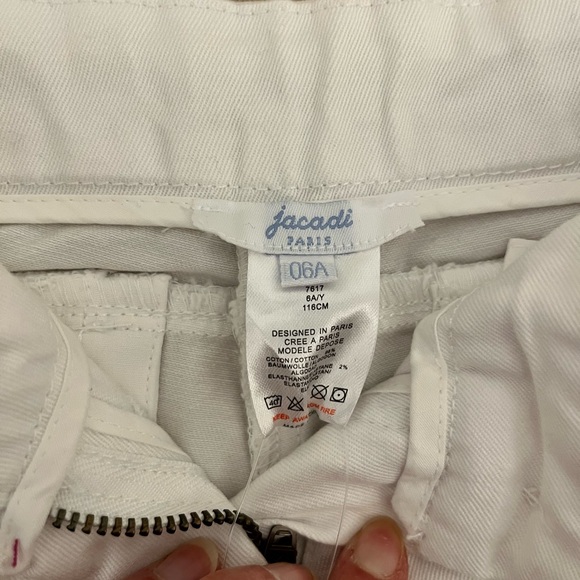 Jacadi wide leg cropped pants, BNWT size 6 - Picture 2 of 5